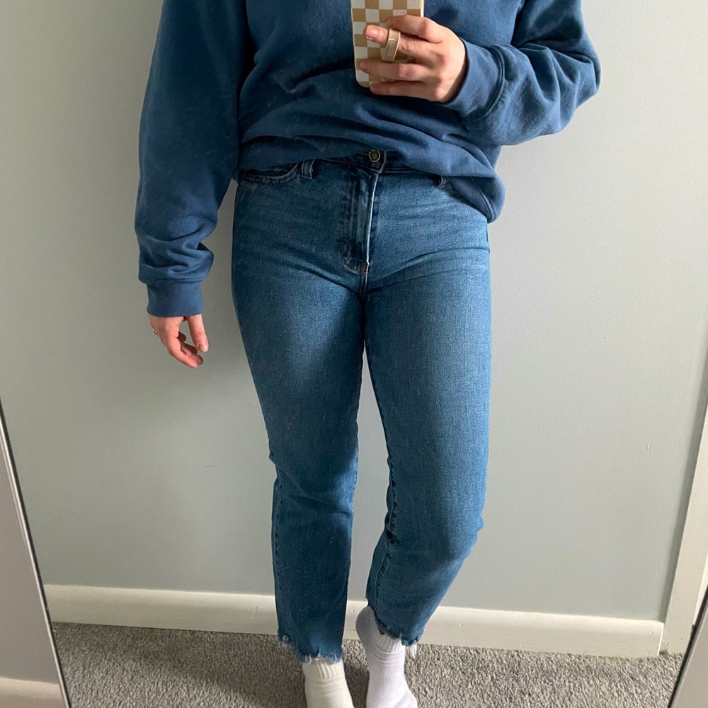 ‘Just Black Denim’ Straight Highwaist Jean - size 26